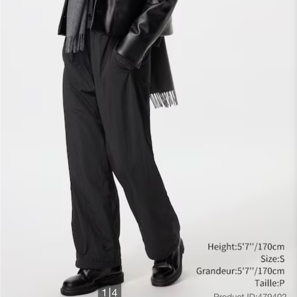 Brand New Uniqlo Warm Lined Women’s Black Pants